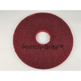   Pad de Curățare 13" 325 mm 3M din Poliester pentru Îngrijirea Zilnică a Pardoselilor - Culoare Roșie