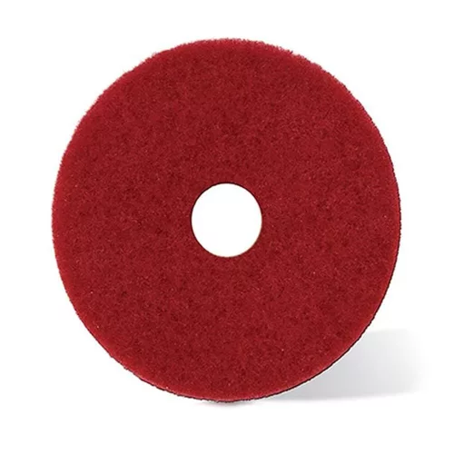 Pad de Curățare 13" 325 mm 3M din Poliester pentru Îngrijirea Zilnică a Pardoselilor - Culoare Roșie