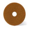 Pad de Frecare 15" 380mm din Poliester, Culoare Maro - Ideal pentru Suprafețe Foarte Murdare