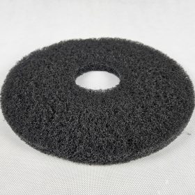   Pad de Curățare 16" (410mm) din Poliester, Negru, pentru Suprafețe Puternic Murdare