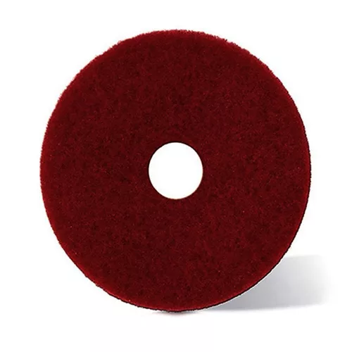 Pad de Frecare 16" 410mm din Poliester, Culoare Roșie pentru Curățare și Îngrijire Pardoseli