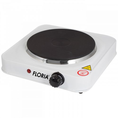 Floria ZLN2805 Plită Electrică pentru 1 Persoană - Diametru 15 cm - Putere 1000 W - Culoare Alb