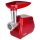 Mașină de Tocat Carne Electrică Floria ZLN2387 - 1300W, Roșie, cu Accesorii pentru Kebbe și Cârnați