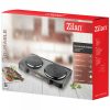 Plită Electrică Zilan cu 2 Zone de Gătit - 15,5/18,5 cm, 2500 W, Negru - Model ZLN2181 (ZLN2180/BK)