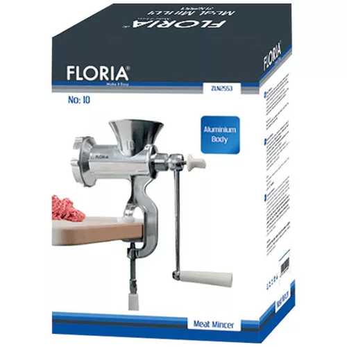 Mașină de tocat carne manuală Floria, model ZLN2553, din metal rezistent la rugină
