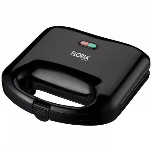 Sandwich Maker Floria ZLN4304 BK, 750 W, Lămpi LED, Negru, Suprafață Antiaderentă