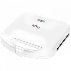 Sandwich Maker Floria ZLN0830 cu Afișaj LED, 750W, Alb