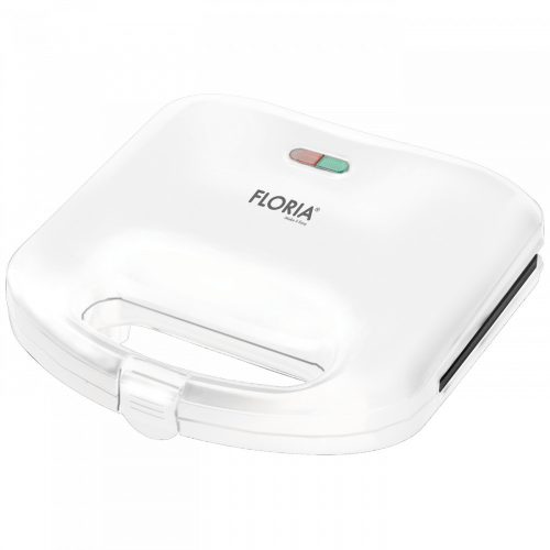 Sandwich Maker Floria ZLN0830 cu Afișaj LED, 750W, Alb