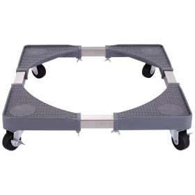   Suport Mobil Zilan ZLN1642 cu Roți pentru Electrocasnice, Dimensiuni Ajustabile 65x65 cm, Capacitate 300 kg