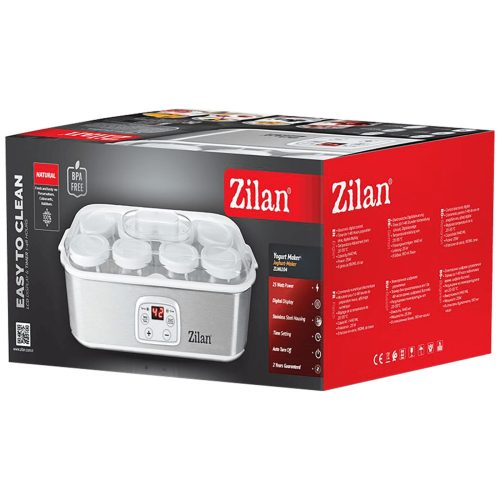 Aparat de Preparat Iaurt Zilan ZLN6104 cu Tăviță - 25W - Alb