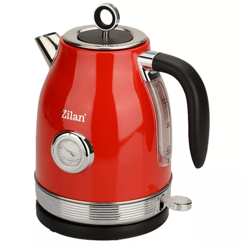 Fierbător de Apă Retro Zilan ZLN7033 - 2200W, 1.7L, Roșu