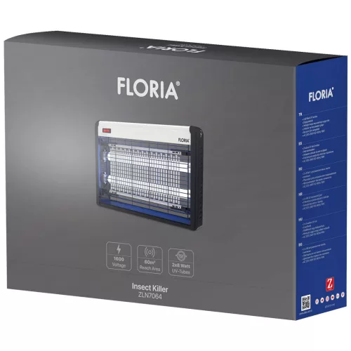 Capcană Electrică pentru Insecte Floria cu Lumină UV, 16W, Model ZLN7064