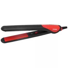   Placă de Îndreptat Părul Floria ZLN8991, 25W, Ceramică, Roșu-Negru