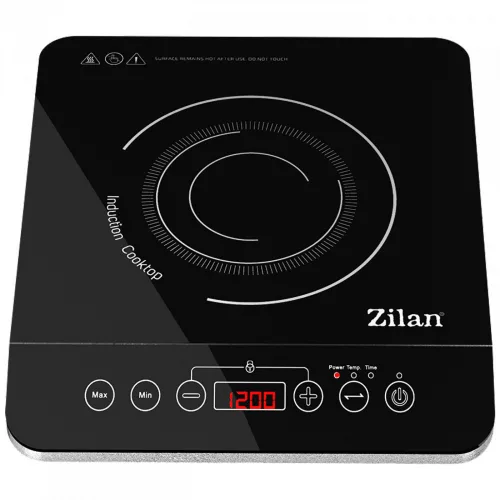 Plită cu inducție Zilan, 2000W, Neagră, Model ZLN8078