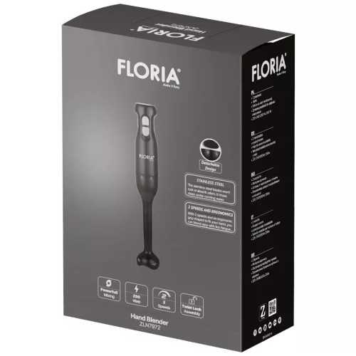 Blender de Mână Floria ZLN7972, 250W, Viteză Variabilă, Lame din Oțel Inoxidabil