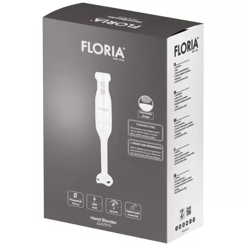 Blender de Mână Floria, 250W, ZLN7973, Cuțite din Oțel Inoxidabil