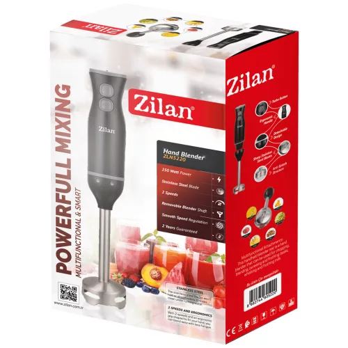 Blender de Mână Zilan ZLN5220, 250W, Ax și Lame din Oțel Inoxidabil
