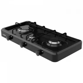   Aragaz cu 3 arzătoare Floria, ZLN7138, Negru, Compatibil cu GPL