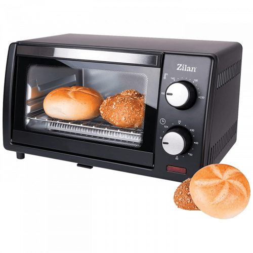 Cuptor Electric Mini Zilan ZLN4328, 800W, 9 Litri, Temporizator, Ușă cu Dublu Geam