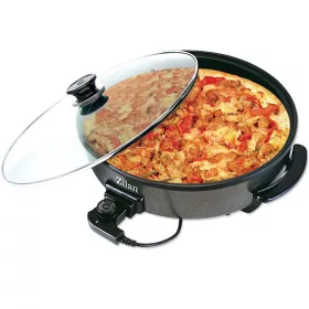   Tigaie Electrică pentru Pizza Zilan ZLN7870, 36/38cm, 1500W, Negru