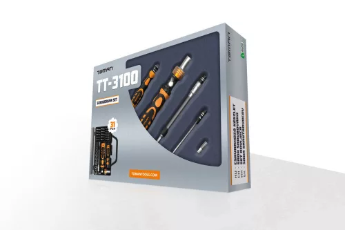 TOMAN TT-3100 Set de Unelte de Reparații de Precizie, 31 Piese