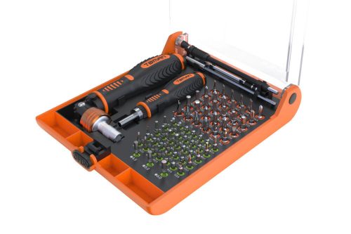 Set Profesional de Șurubelnițe TOMAN TT-7300, 73 Piese, Cu Cap Rotativ și Răcniță