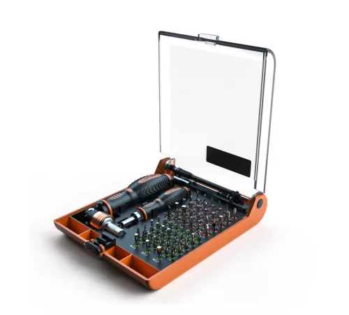 Set Profesional de Șurubelnițe TOMAN TT-7300, 73 Piese, Cu Cap Rotativ și Răcniță