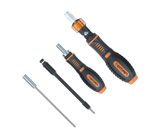 Set Profesional de Șurubelnițe TOMAN TT-7300, 73 Piese, Cu Cap Rotativ și Răcniță
