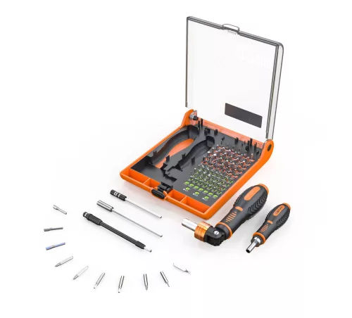 Set Profesional de Șurubelnițe TOMAN TT-7300, 73 Piese, Cu Cap Rotativ și Răcniță