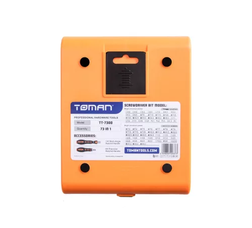 Set Profesional de Șurubelnițe TOMAN TT-7300, 73 Piese, Cu Cap Rotativ și Răcniță