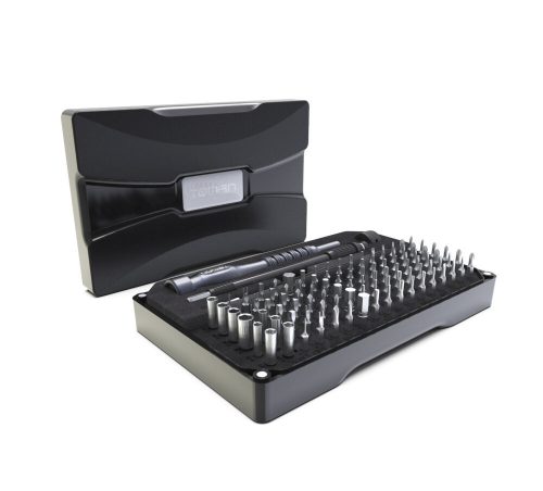 Set de Șurubelnițe de Precizie TOMAN TT-1060, 106 Piese, CR-V Nichelat, Dimensiuni 174x105x36mm