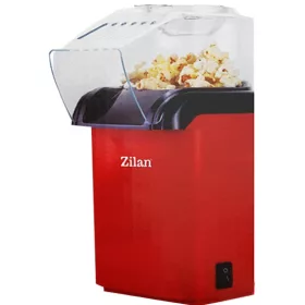   Aparat pentru Floricele Zilan, 1200 W, Capacitate 2 Litri, Fără Ulei, Roșu - Model ZLN8046 (ZLN8044/RD)