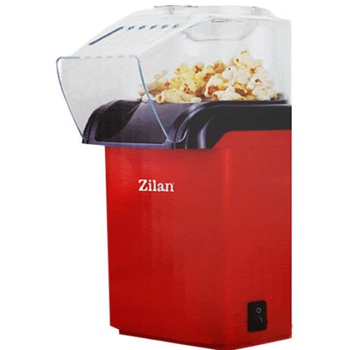 Aparat pentru Floricele Zilan, 1200 W, Capacitate 2 Litri, Fără Ulei, Roșu - Model ZLN8046 (ZLN8044/RD)