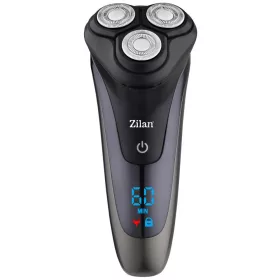   Aparat de Ras Electric Zilan ZLN8733, Protecție IPX6, Ecran Digital LED, Rezistent la Apă, Negru