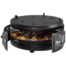   Cuptor Mini Zilan, 23 Litri, 1200W, Termostat Reglabil, Sticlă Termorezistentă - ZLN8917