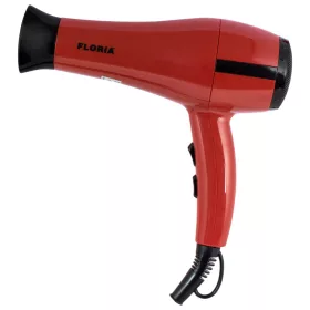   Uscător de Păr Floria ZLN8984 - 2000W, Piese Roșii, Protecție Împotriva Supraincalzirii