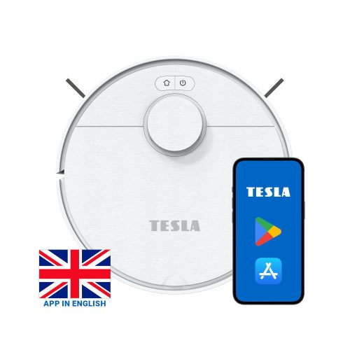 Aspirator Robot Inteligent TESLA RoboStar iQ550 cu Navigație Laser, Alb