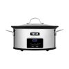 Slow Cooker TESLA SlowCook S800 Deluxe, 5.6 Litri, Oțel Inoxidabil, Funcție "Menținere la Cald"