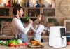 Friteuză cu Aer Cald Digitală TESLA AirCook Q30, 3.8 Litri, 1300W, Alb