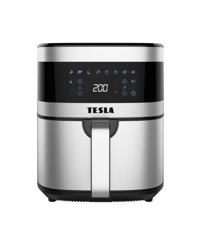TESLA AirCook Q60 XL - Friteuză cu Aer Cald Digitală Multifuncțională, 6 Litri, 1500 Wați