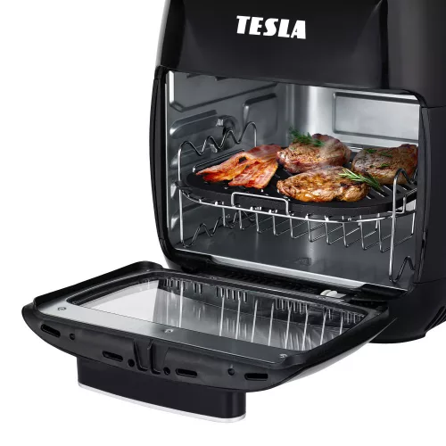 Cuptor Multifuncțional Digital cu Aer Cald TESLA AirCook & Grill QG600 - 11 Litri, 2000W, Tehnologie Flux de Căldură