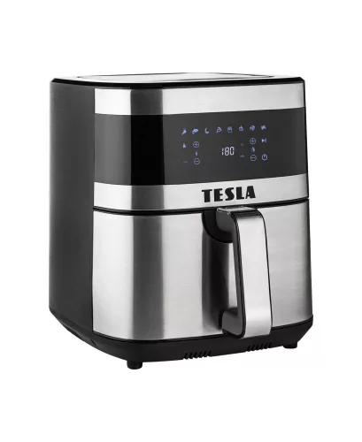 TESLA AirCook Q60 XL - Friteuză cu Aer Cald Digitală Multifuncțională, 6 Litri, 1500 Wați