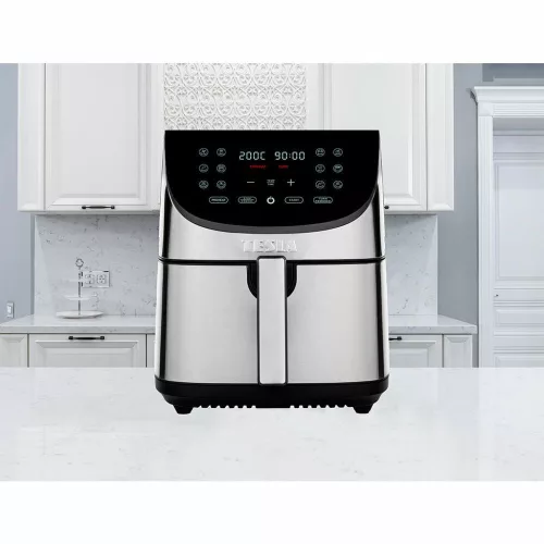 Friteuză cu aer cald digitală multifuncțională TESLA AirCook Q70 XXL, 8 litri