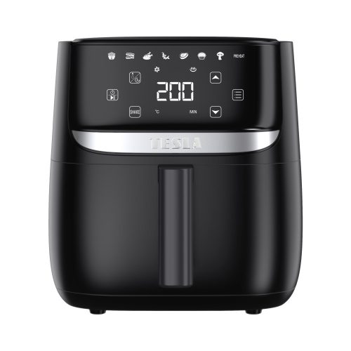 TESLA AirCook Q55 XL Multicooker Digital cu Aer Cald, 5.7L, Negru