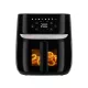 Friteuză cu Aer Cald Digitală Multifuncțională Tesla Aircook Q55 XL Pro, 5.7 Litri, Neagră