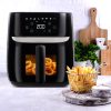 Friteuză cu Aer Cald Digitală Multifuncțională Tesla Aircook Q55 XL Pro, 5.7 Litri, Neagră