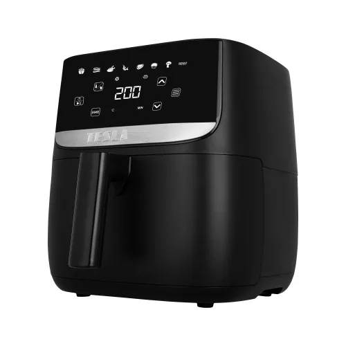 TESLA AirCook Q55 XL Multicooker Digital cu Aer Cald, 5.7L, Negru