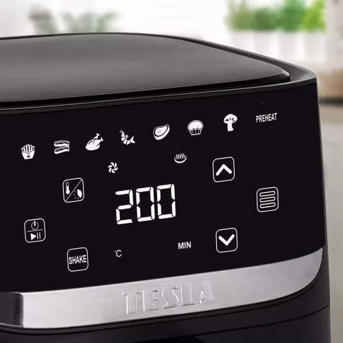 TESLA AirCook Q55 XL Multicooker Digital cu Aer Cald, 5.7L, Negru