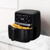 TESLA AirCook Q55 XL Multicooker Digital cu Aer Cald, 5.7L, Negru