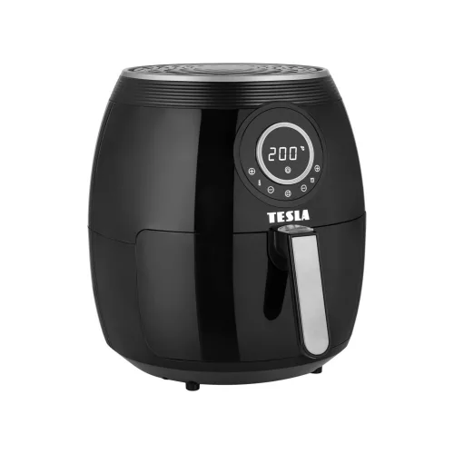 Friteuză cu Aer Cald Digitală Multifuncțională TESLA AirCook Q50 XL, 6 Litri, 1800W, Neagră